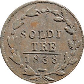 3 soldi 1838 szwajcaria ticino a
